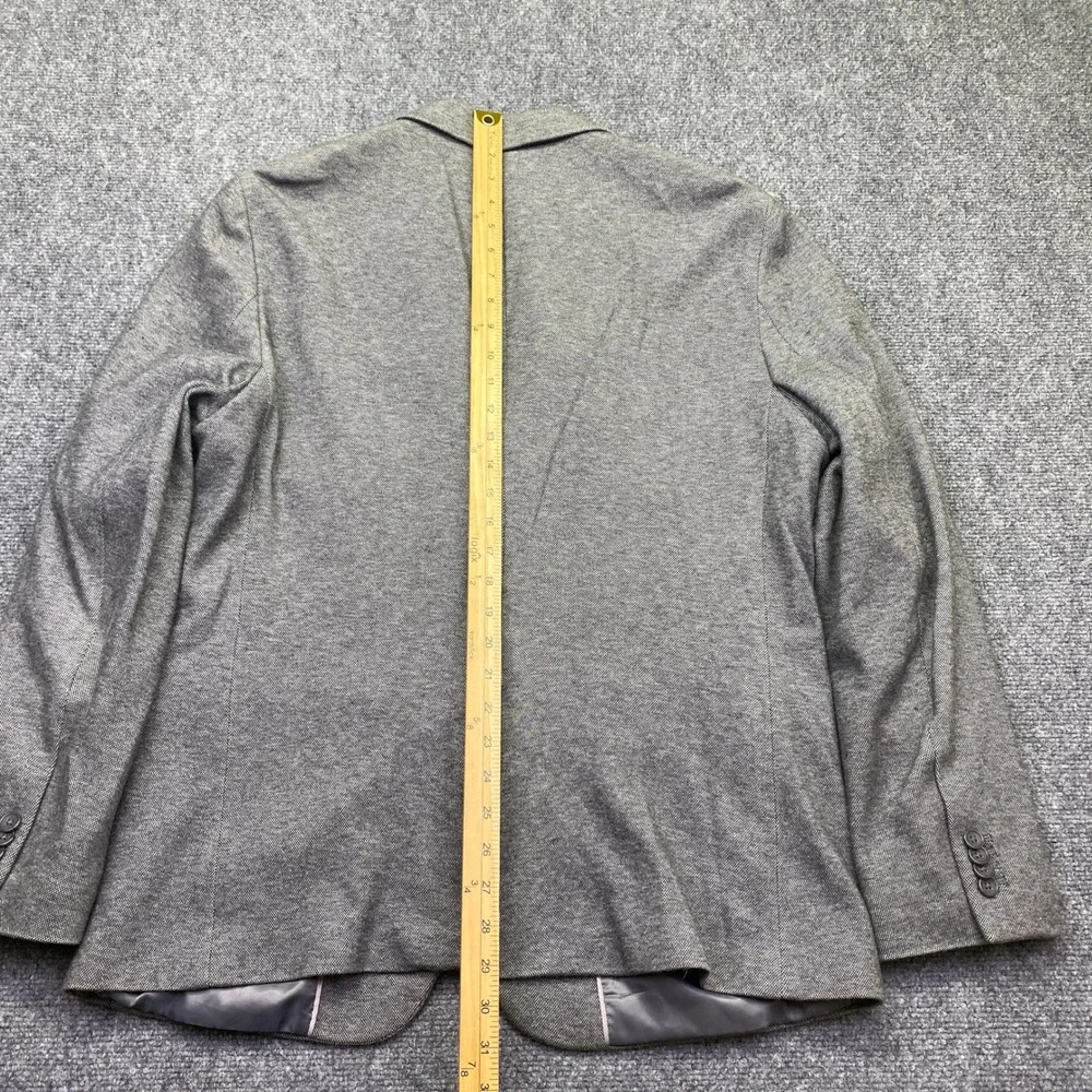 Banana Republic Mens 42R Slim Fit Grey Cotton Blazer Sport Coat 359401-00 Preppy